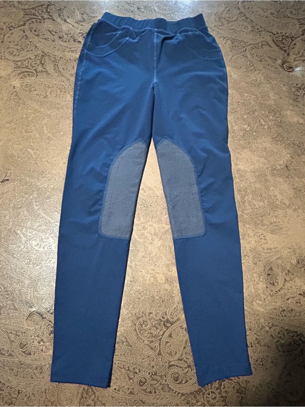 FitsT4 Sports Navy Blue Stretch Riding Tights